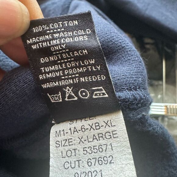 American Giant Full Zip Navy Sweat Jacket XL - Picture 9 of 9